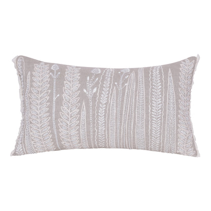 PIER IVORY FLORAL LINEN PILLOW - Varnish & Vibe