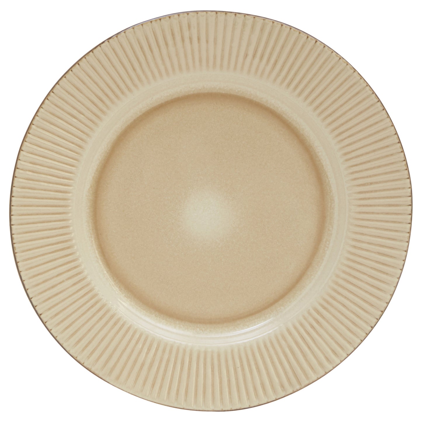 SAND STRIPED CERAMIC DINNERWARE 16-PIECE SET FOR FOUR - Varnish & Vibe