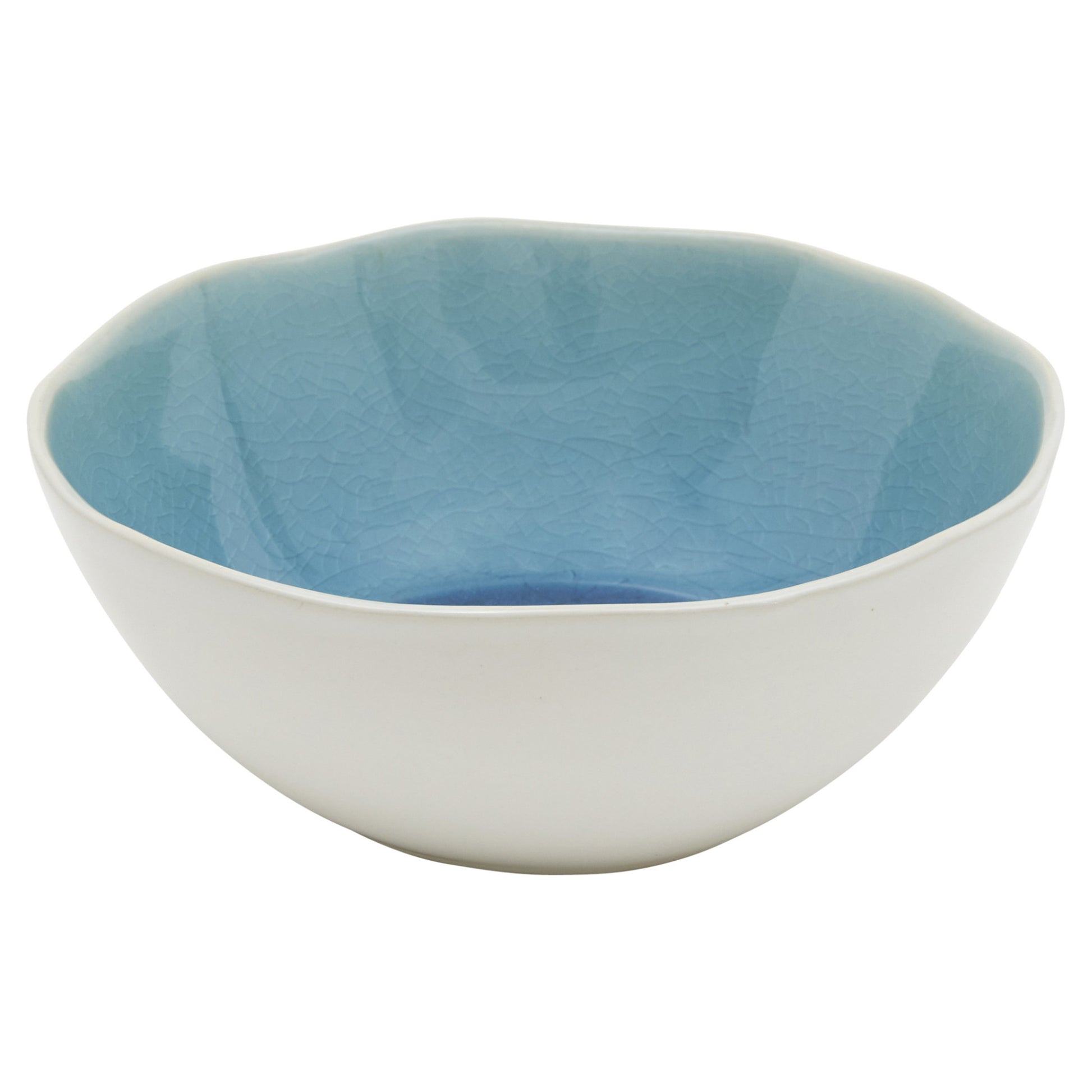 BLUE CERAMIC DINNERWARE 16-PIECE SET FOR FOUR - Varnish & Vibe