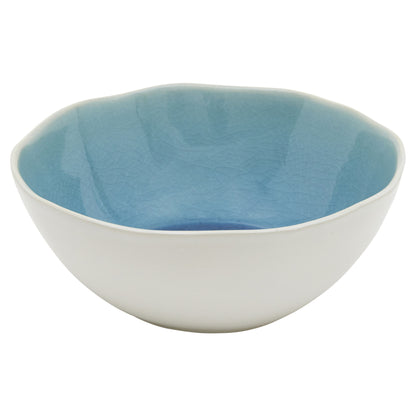 BLUE CERAMIC DINNERWARE 16-PIECE SET FOR FOUR - Varnish & Vibe