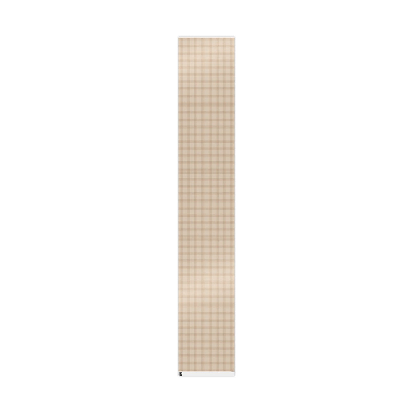 Neutral Plaid Wrapping Paper Roll – Beige Grid Gift Wrap for Weddings & Birthdays - Varnish & Vibe