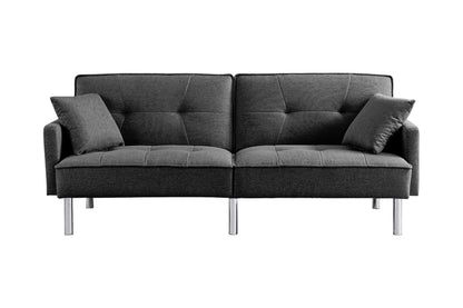 ARDMORE 85" GRAY SOFA CONVERTIBLE FUTON - Varnish & Vibe