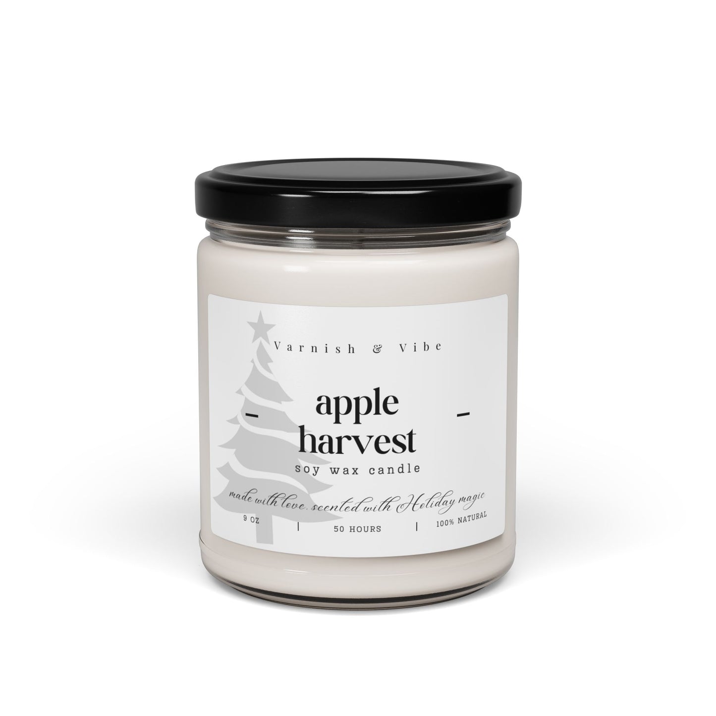 Christmas Vegan Natural Soy Candle, 9oz