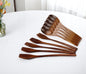 CALABASAS BROWN SOLID WOOD HANDMADE TEN PIECE DINNER FORK AND DINNER SPOON SET - Varnish & Vibe