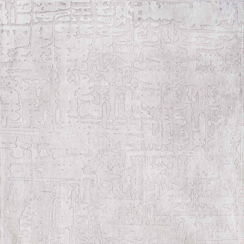 OCEAN 9' x 13' WHITE ABSTRACT RUG