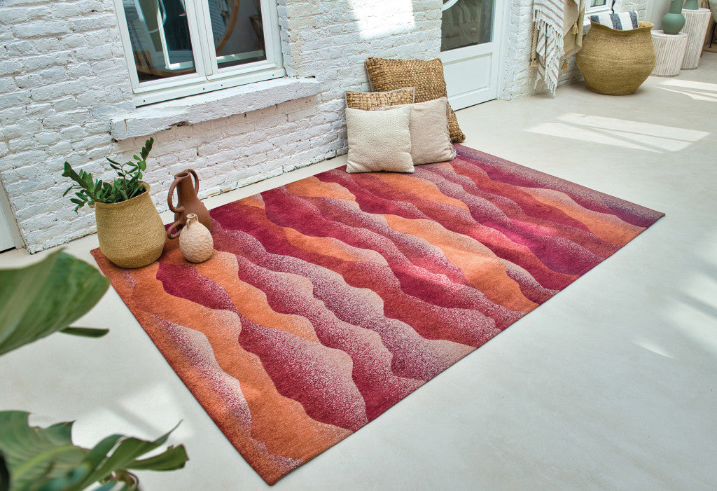 abstract non skid area rug, skid area rug, non skid area rug, orange abstract non skid area, abstract non skid area
