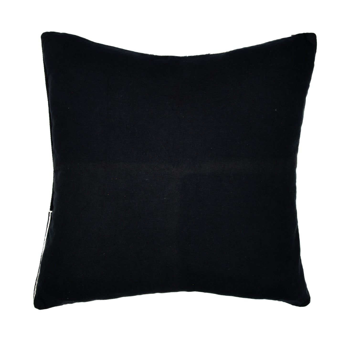 Black pillow on a white background