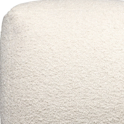 LAKEVIEW 18" IVORY OUTDOOR POUF OTTOMAN