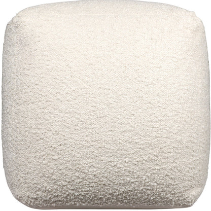 LAKEVIEW 18" IVORY OUTDOOR POUF OTTOMAN