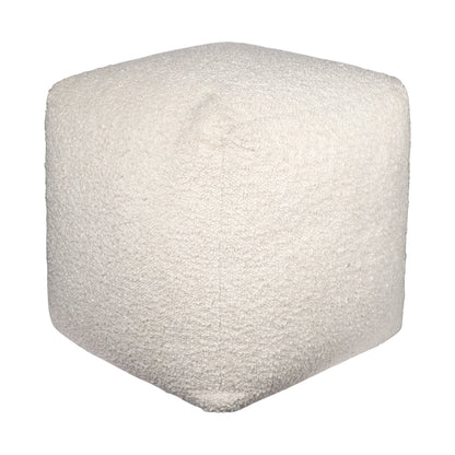 LAKEVIEW 18" IVORY OUTDOOR POUF OTTOMAN