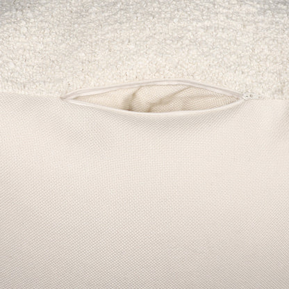 cube indoor outdoor pouf ottoman, indoor outdoor pouf ottoman, outdoor pouf ottoman, 18" ivory cube indoor, ivory cube indoor outdoor pouf