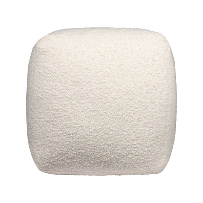 LAKEVIEW 18" IVORY OUTDOOR POUF OTTOMAN