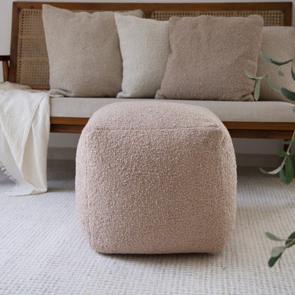 LAKEVIEW 18" TAUPE OUTDOOR POUF OTTOMAN