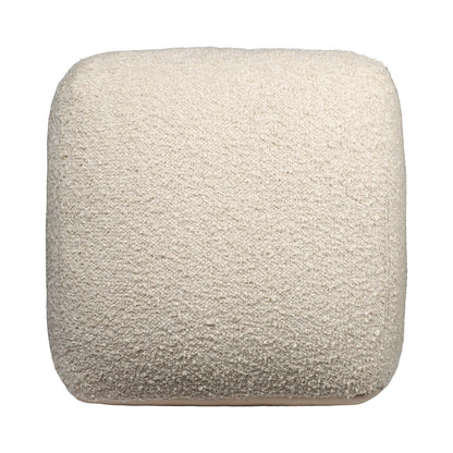 LAKEVIEW 18" BEIGE OUTDOOR POUF OTTOMAN