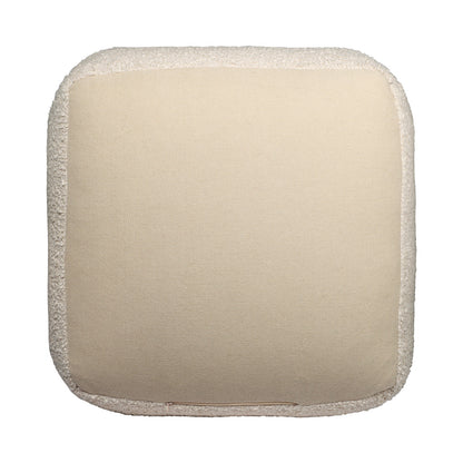 LAKEVIEW 18" BEIGE OUTDOOR POUF OTTOMAN