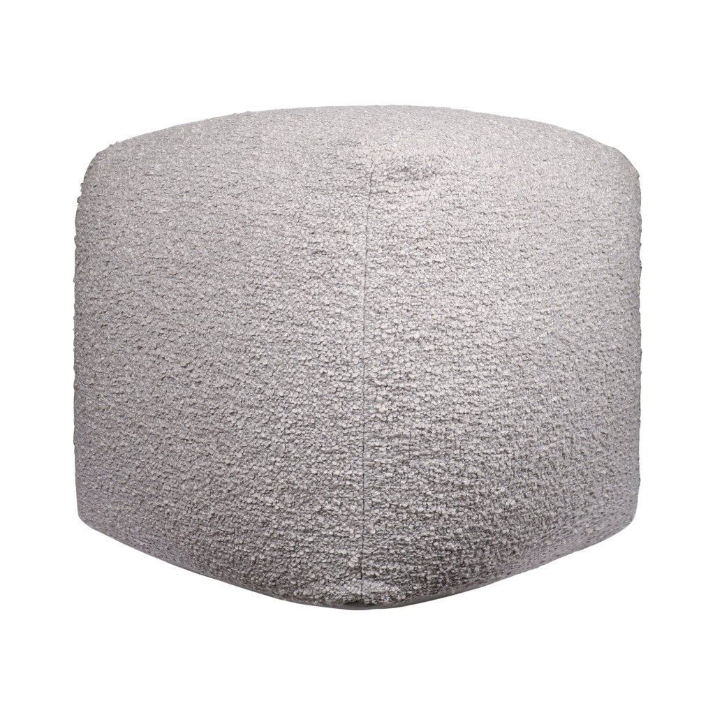 LAKEVIEW 18" GRAY OUTDOOR POUF OTTOMAN