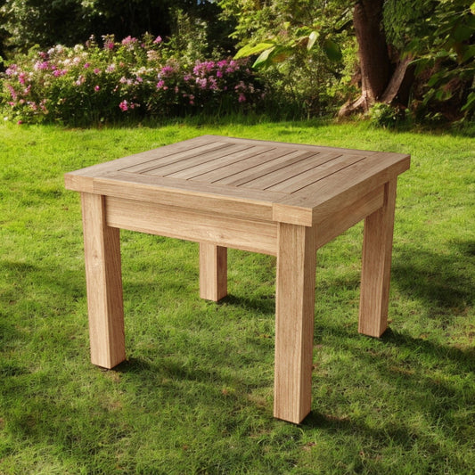 LAKEVIEW 20" SOLID WOOD OUTDOOR SIDE TABLE