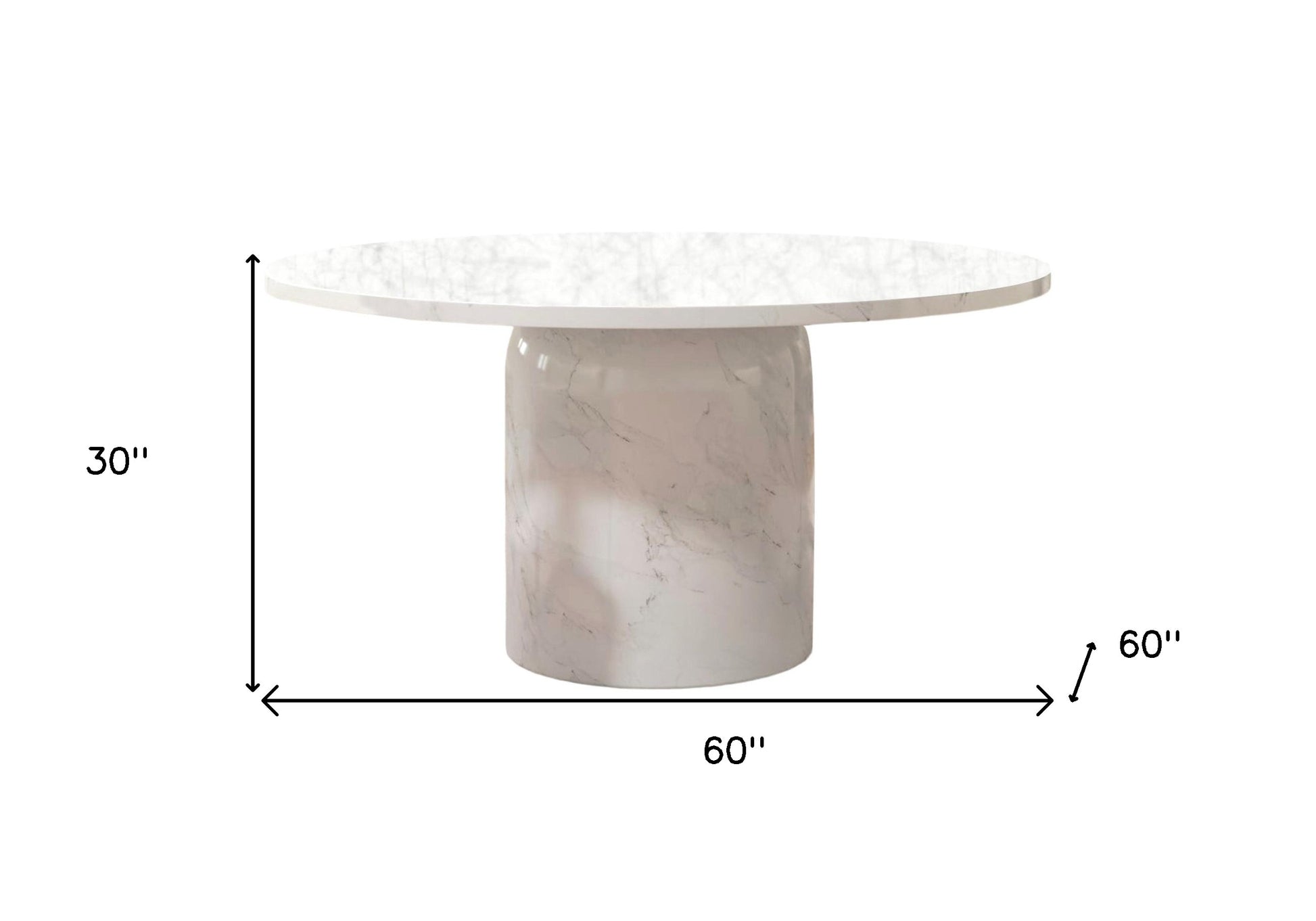 pedestal base round dining table, marble pedestal base round dining, base round dining table, pedestal base round dining, 60" gray white marble pedestal