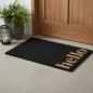 LAUREL 24" X 36" BLACK AND NATURAL COIR HELLO OUTDOOR DOOR MAT