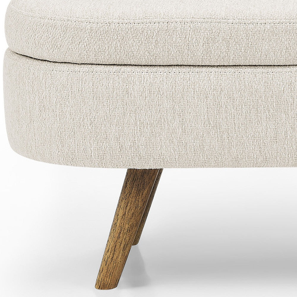 Close-up of the linen upholstery texture
