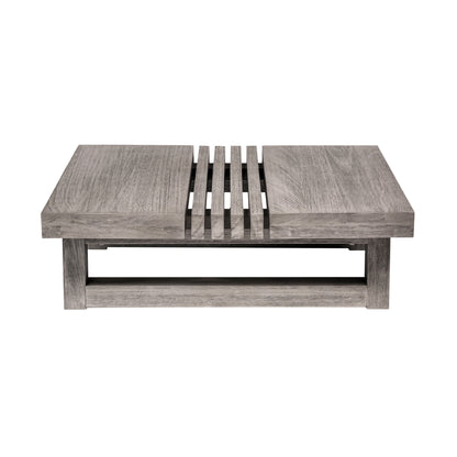 LAKEVIEW 33" GRAY SOLID WOOD OUTDOOR COFFEE TABLE