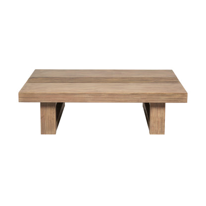 LAKEVIEW 33" NATURAL SOLID WOOD OUTDOOR COFFEE TABLE