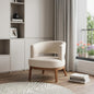 PALISADES 27" BEIGE AND BROWN UPHOLSTERED ARM CHAIR - Varnish & Vibe
