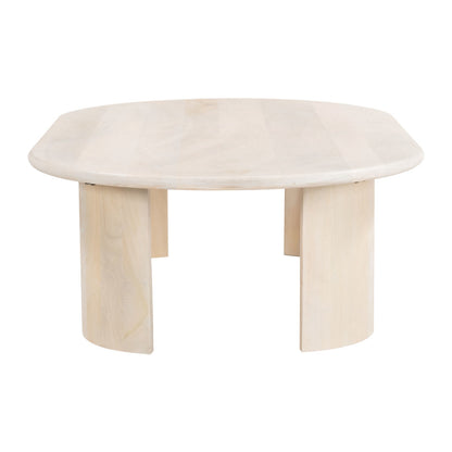 VALLEY 52" BLEACHED MANGO WOOD COFFEE TABLE - Varnish & Vibe