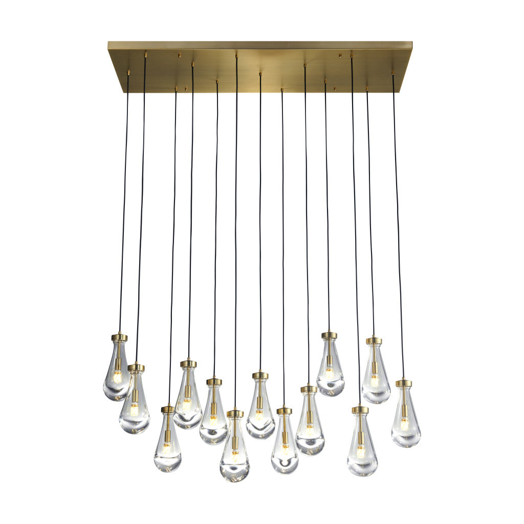 VALLEY 54" 13 LIGHTS CHANDELIER - Varnish & Vibe