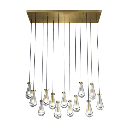 VALLEY 54" 13 LIGHTS CHANDELIER - Varnish & Vibe