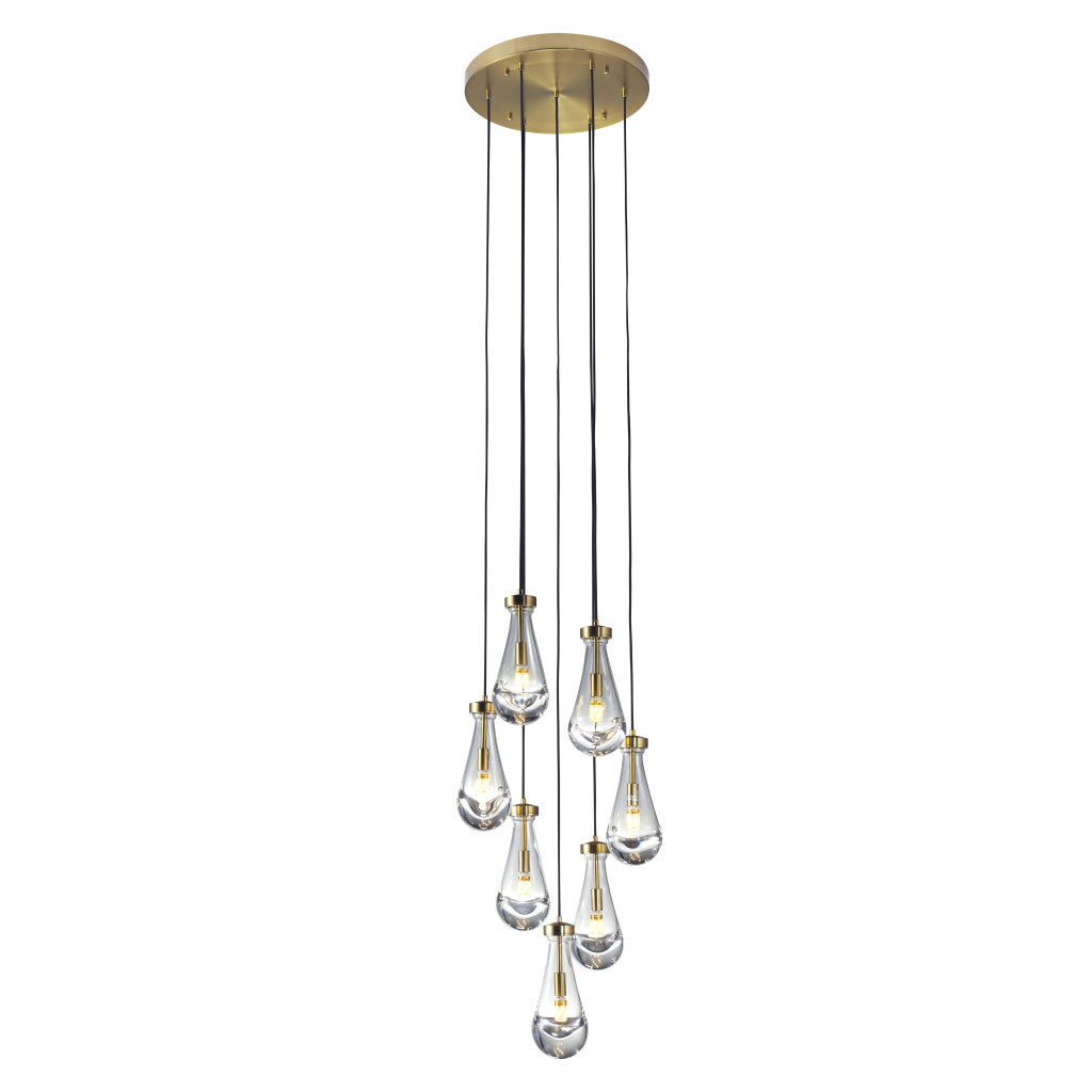 VALLEY 18" 7-LIGHTS CHANDELIER - Varnish & Vibe