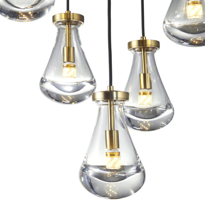 VALLEY 18" 7-LIGHTS CHANDELIER - Varnish & Vibe