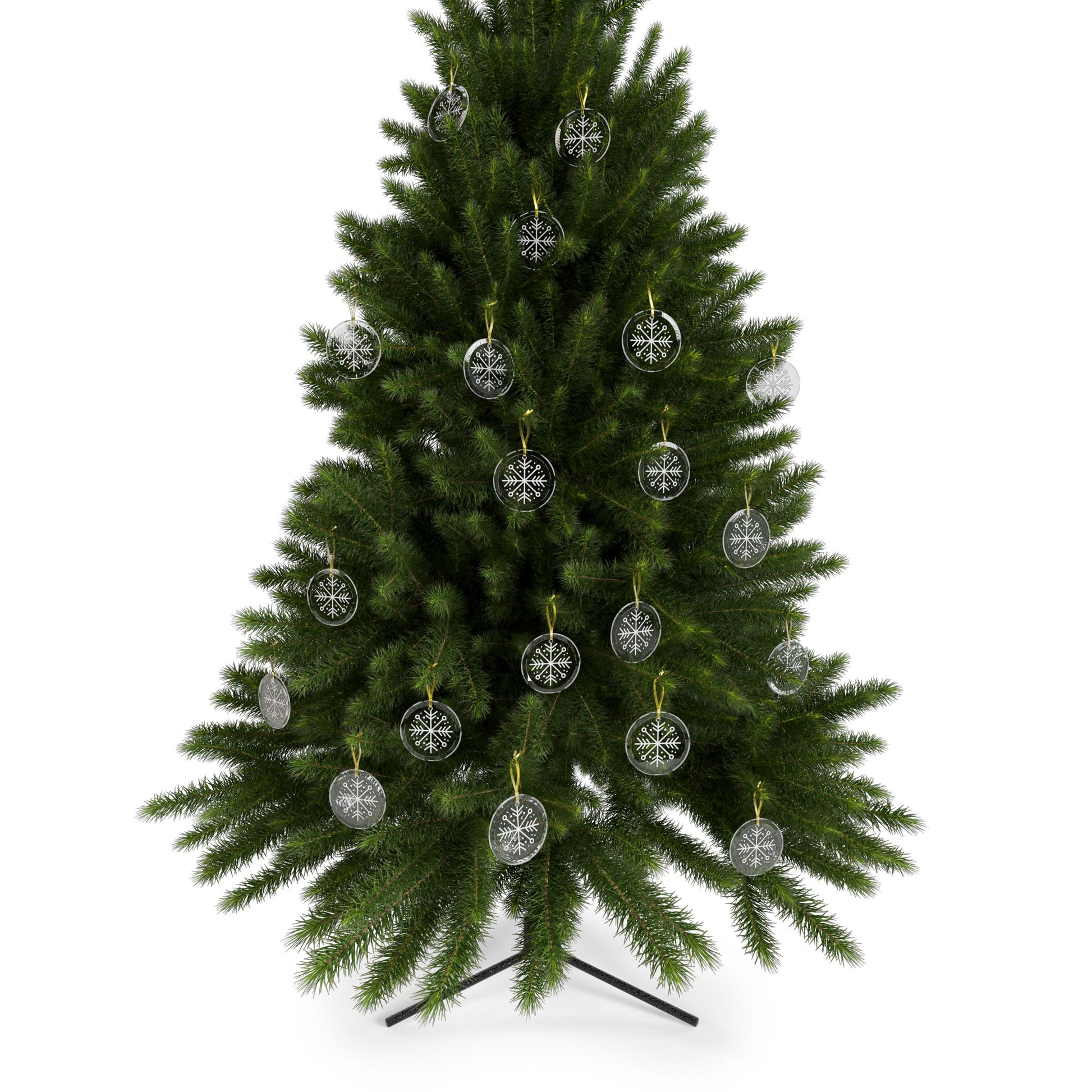 Snowflake Glass Ornaments - Varnish & Vibe