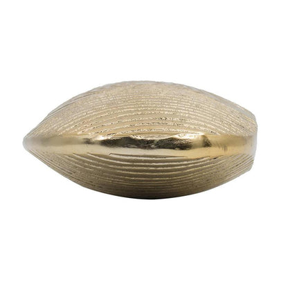 MALIBU 7" GOLD ALUMINUM OVAL DISC TABLE VASE - Varnish & Vibe