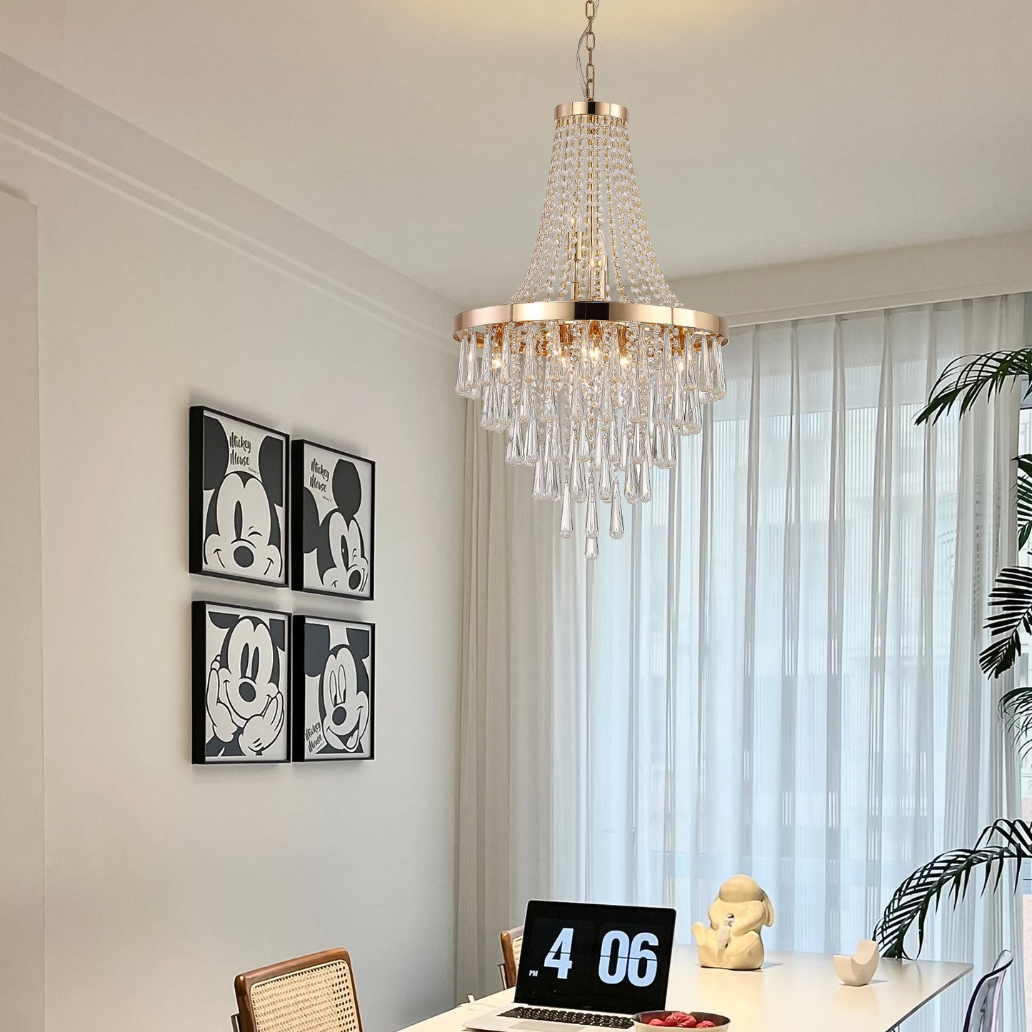VALLEY CRYSTAL CHANDELIER - Varnish & Vibe