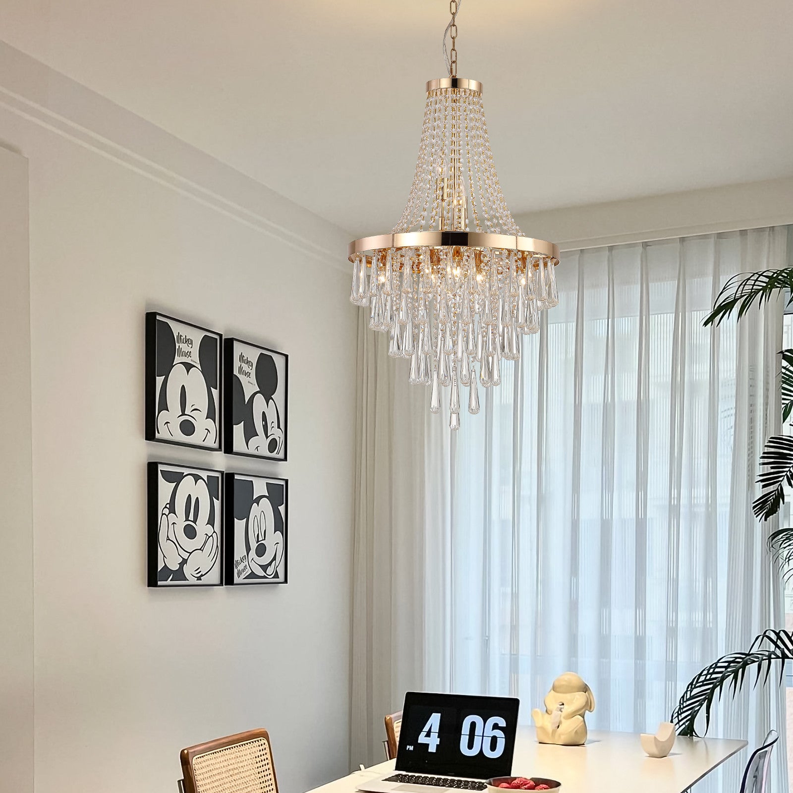 VALLEY CRYSTAL CHANDELIER - Varnish & Vibe