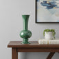 CALABASAS 14" HUNTER GREEN ROUND CERAMIC TABLE VASE - Varnish & Vibe