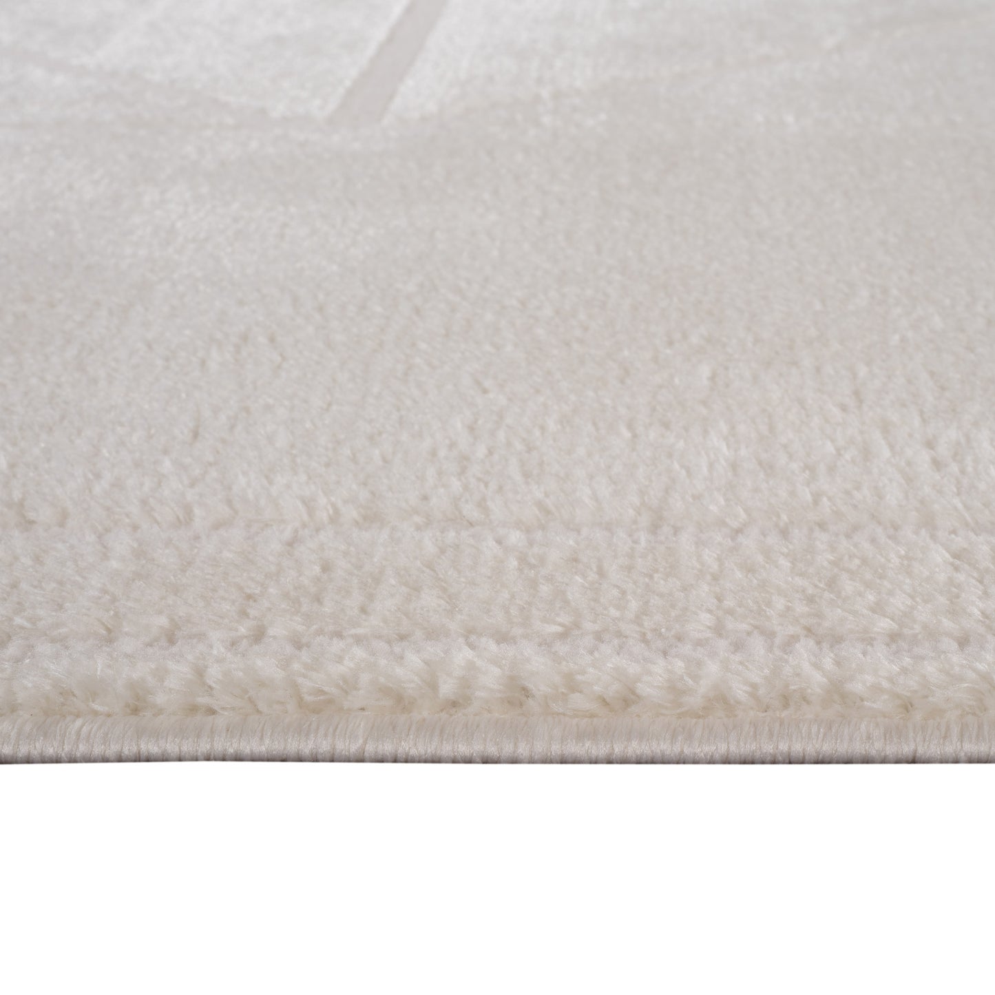 MALIBU 8' X 10' IVORY AND OFF WHITE GEOMETRIC AREA RUG - Varnish & Vibe