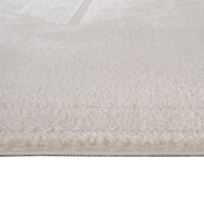 MALIBU 8' X 10' IVORY AND OFF WHITE GEOMETRIC AREA RUG - Varnish & Vibe