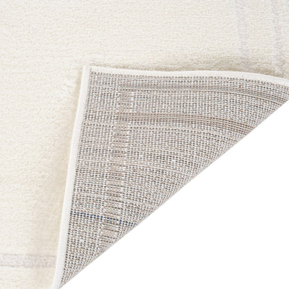 MALIBU 8' X 10' IVORY AND OFF WHITE GEOMETRIC AREA RUG - Varnish & Vibe