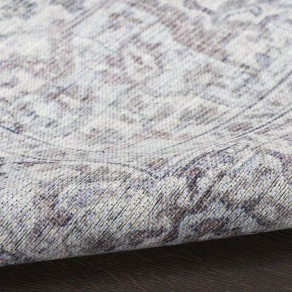 PALISADES 10' X 14' GRAY FLORAL DISTRESSED AREA RUG - Varnish & Vibe