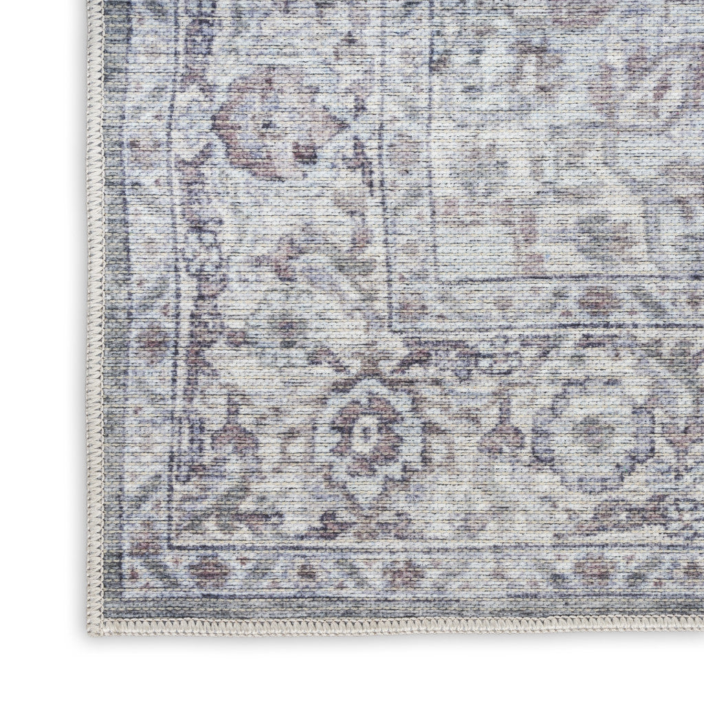PALISADES 10' X 14' GRAY FLORAL DISTRESSED AREA RUG - Varnish & Vibe