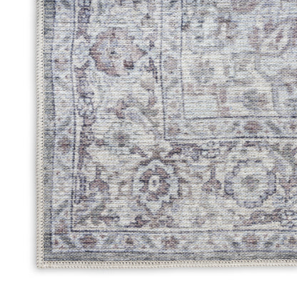 PALISADES 10' X 14' GRAY FLORAL DISTRESSED AREA RUG - Varnish & Vibe