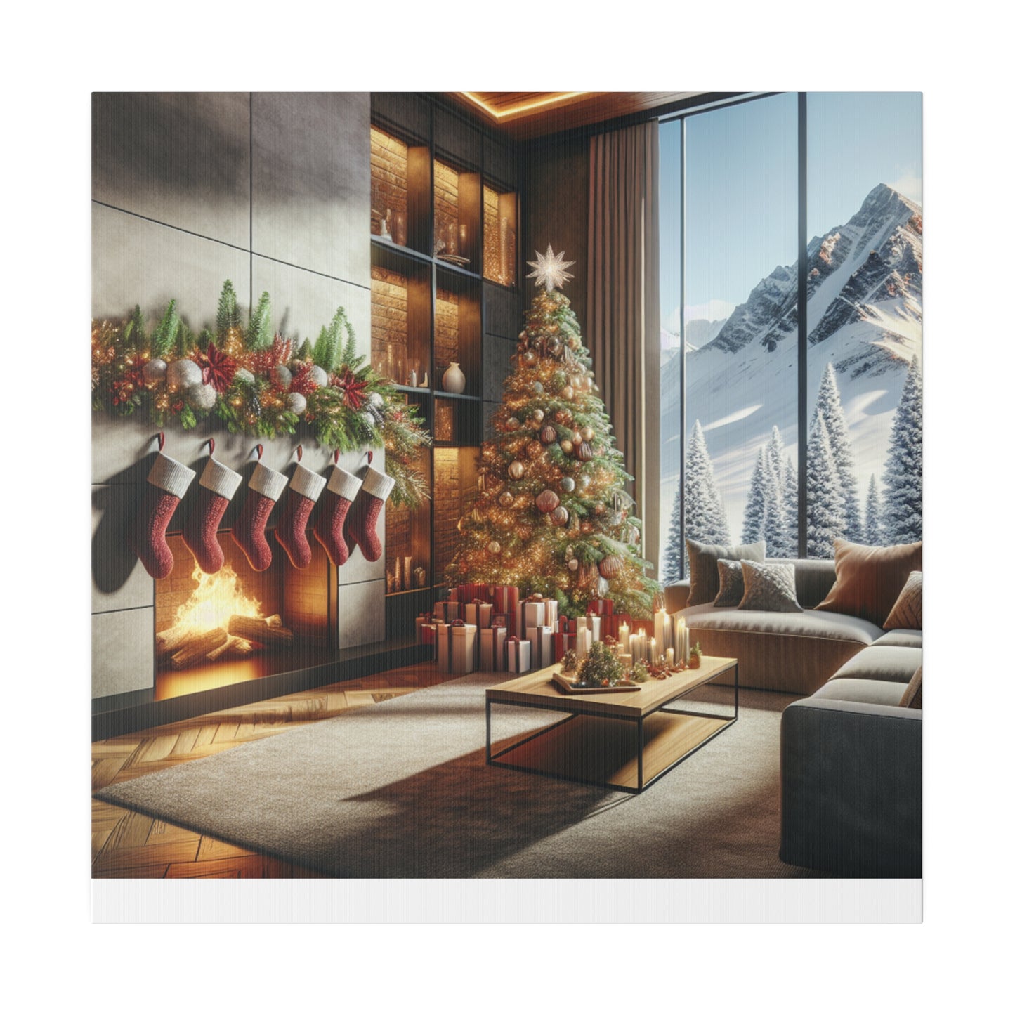 Christmas Matte Canvas, Stretched, 0.75"