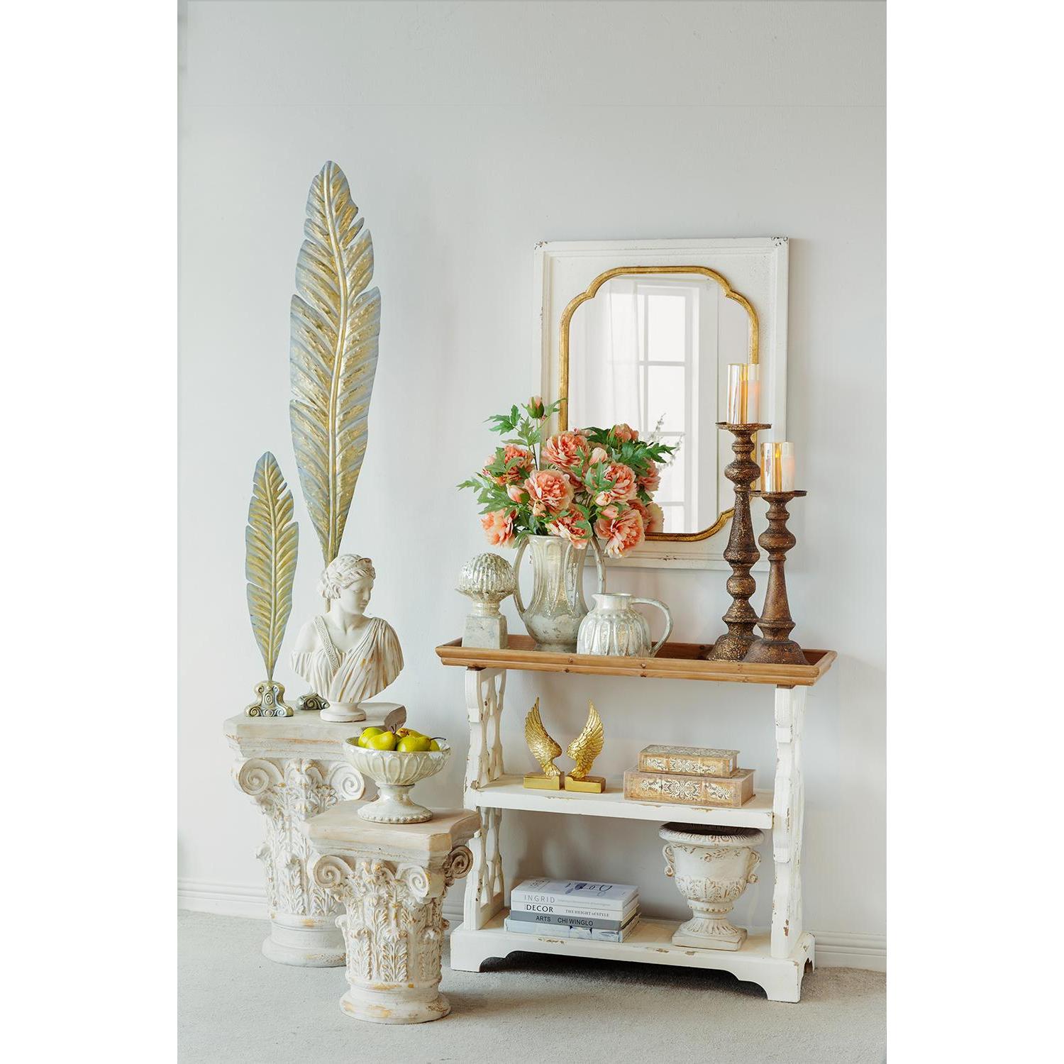 CALABASAS 12" SAGE AND IVORY AMPHORA CERAMIC TABLE VASE - Varnish & Vibe