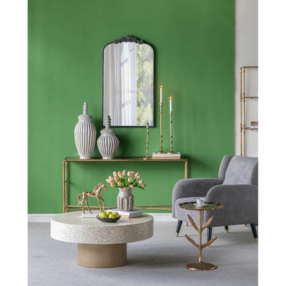 CALABASAS 8" SAGE AND GRAY TEXTURAL CERAMIC TABLE VASE - Varnish & Vibe