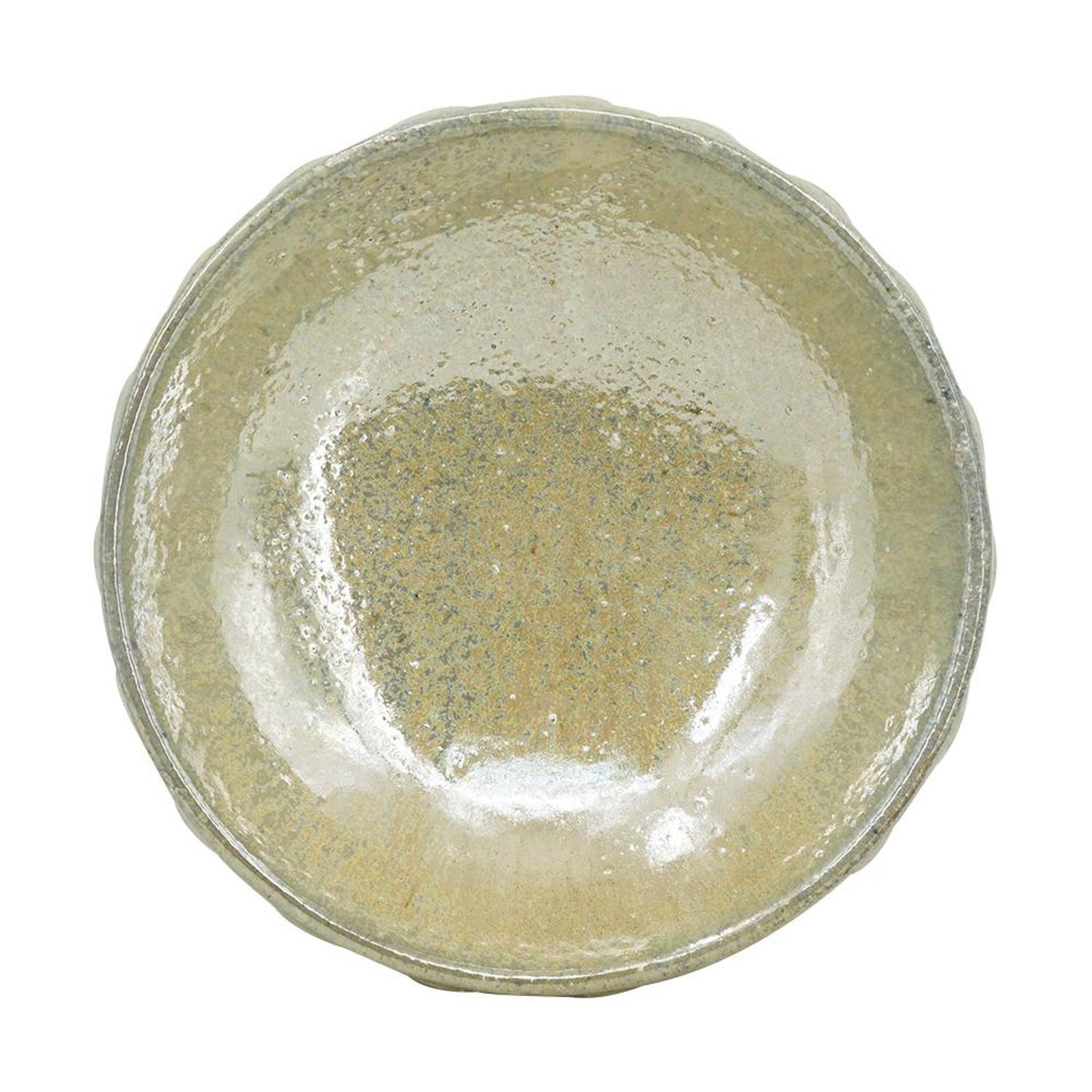 CALABASAS 10" GRAY CERAMIC ROUND PEDESTAL CENTERPIECE BOWL