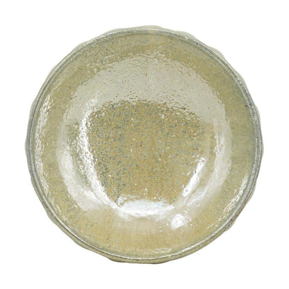 CALABASAS 10" GRAY CERAMIC ROUND PEDESTAL CENTERPIECE BOWL