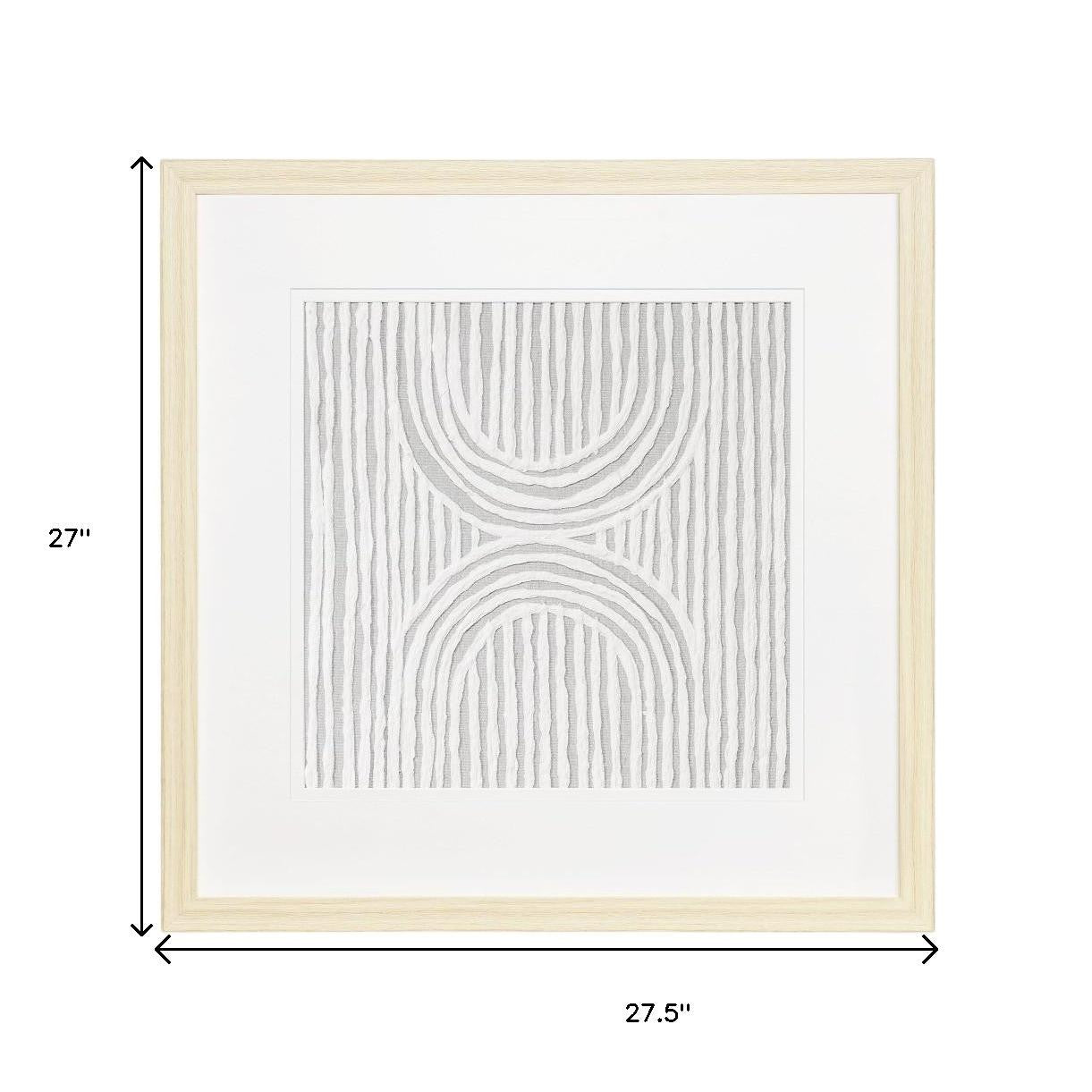 MALIBU ZINNIA I NATURAL SHADOWBOX MINIMALISTIC WALL ART - Varnish & Vibe