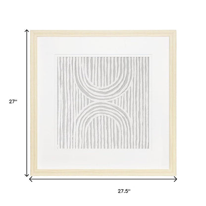 MALIBU ZINNIA I NATURAL SHADOWBOX MINIMALISTIC WALL ART - Varnish & Vibe